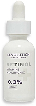 Düfte, Parfümerie und Kosmetik Gesichtsserum mit Vitaminen und Hyaluronsäure - Revolution Skincare 0.3% Retinol with Vitamins & Hyaluronic Acid Serum