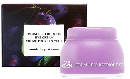 Set - Vegan By Happy Skin Plum + Bio-Retinol Eye Cream (Augencreme/3 x 10 ml) — Bild N2