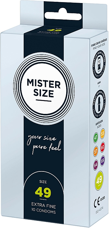 Latexkondome Größe 49 10 St. - Mister Size Extra Fine Condoms — Bild N2