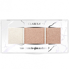 Düfte, Parfümerie und Kosmetik Highlighter-Palette für das Gesicht - Claresa Too Glam To Give A Damn Highlighter Palette