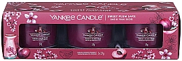Duftkerzen-Set Süßer Pflaumen-Sake - Yankee Candle Sweet Plum Sake (candle/3x37g) — Bild N1