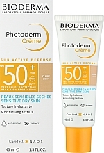 Sonnenschutzcreme für empfindliche und trockene Haut - Bioderma Photoderm Cream SPF50+ Sensitive Dry Skin Light — Bild N2