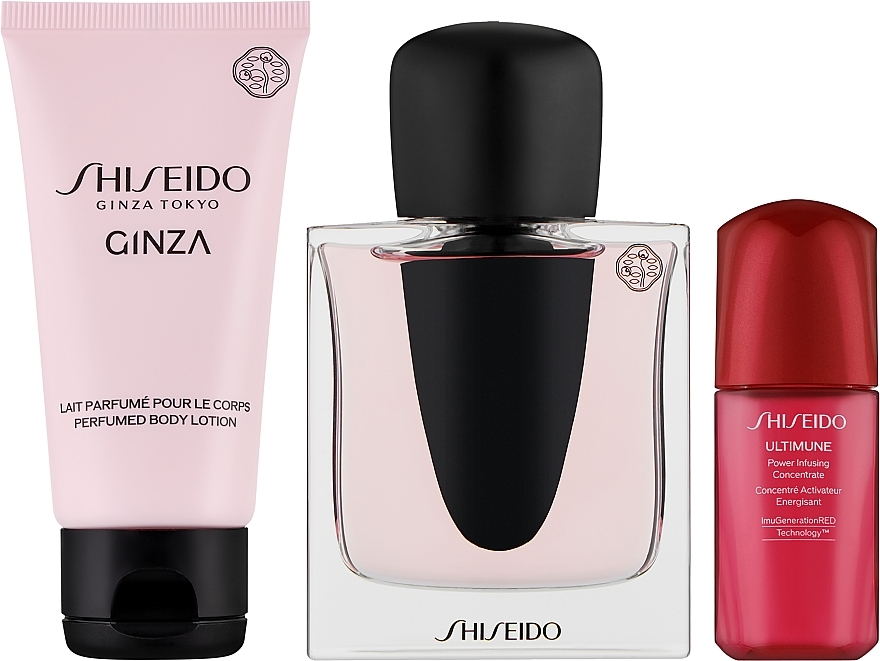 Shiseido Ginza  - Duftset (Eau de Parfum 50ml + Körperlotion 50ml + Konzentrat 10ml)  — Bild N2