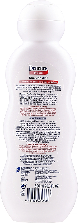 Gel-Shampoo für atopische Haut - Denenes Shower Gel Shampoo Atopic Skin — Bild N2