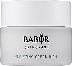 Düfte, Parfümerie und Kosmetik Geschmeidig leichte Gesichtscreme für ölige und unreine Haut - Babor Skinovage Purifying Cream Rich