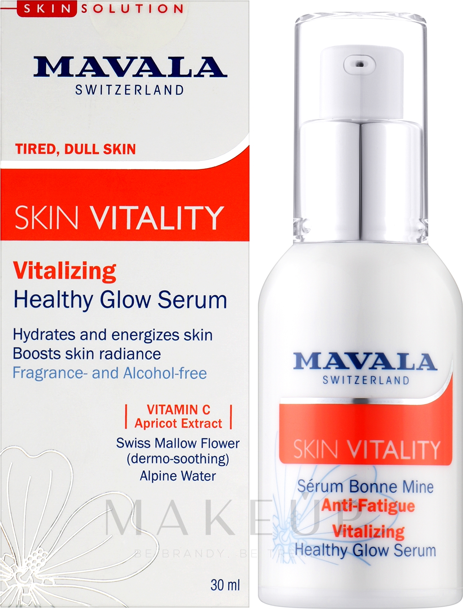 Stimulierendes Serum für strahlende Haut - Mavala Vitality Vitalizing Healthy Glow Serum — Bild 30 ml