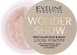 Düfte, Parfümerie und Kosmetik  Loser Puder für Gesicht und Körper - Eveline Cosmetics Wonder Show Maxi Glam Face & Body Loose Powder