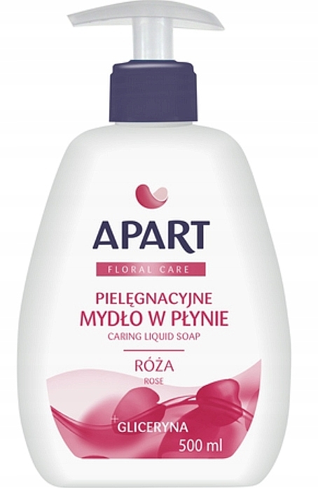 Flüssige Cremeseife mit Spender Rosa - Apart Natural Floral Care Rose Liquid Soap — Bild N1