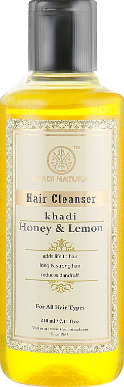 Natürliches Shampoo mit Honig und Zitrone - Khadi Natural Honey & Lemon Juice Hair Cleanser — Bild N1