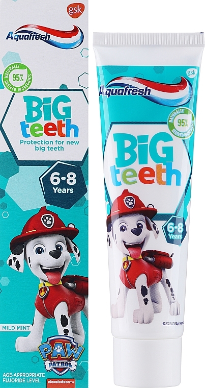 Kinder-Zahnpasta 6-8 Jahre - Aquafresh PAW Patrol — Bild N2