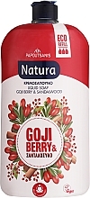 Flüssigseife Sandelholz und Goji-Beeren - Papoutsanis Natura Liquid Soap Bottle Refill Goji Berry & Sandalwood (Refill)  — Bild N1