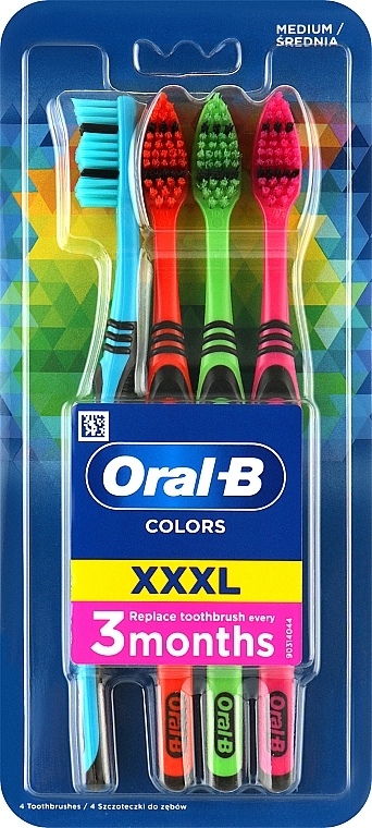 Zahnbürsten-Set mittel - Oral-B Color Collection XXXL — Bild N1