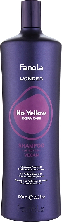 Haarshampoo gegen Gelbstich - Fanola Wonder No Yellow Extra Care Shampoo — Bild N2