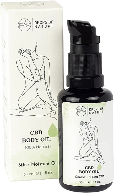 Körperbutter - Fam Drops Of Nature CBD Body Oil — Bild N1
