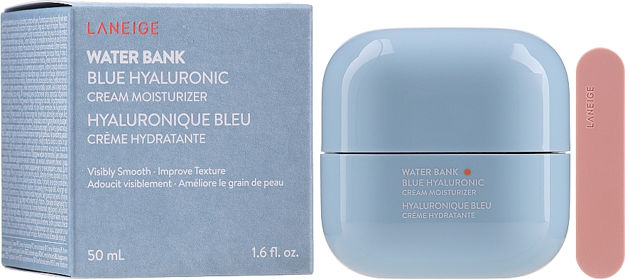 Feuchtigkeitsspendende Gesichtscreme mit Hyaluronsäure - Laneige Water Bank Blue Hyaluronic Cream Moisturizer — Bild N2