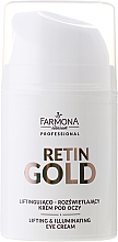 Lifting-Creme für leuchtende Augenpartie - Farmona Professional Retin Gold Lifting & Illuminating Eye Cream — Bild N2