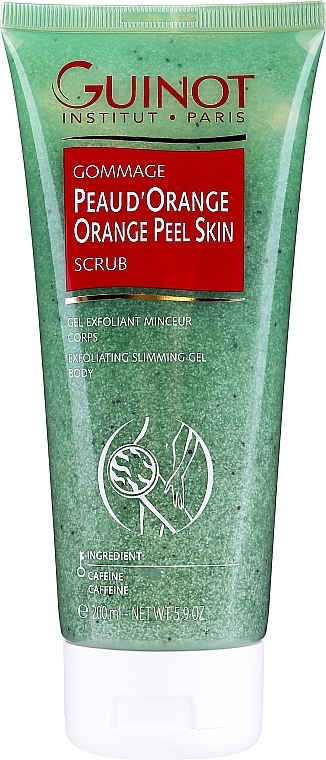 Anti-Cellulite Körperpeeling mit Koffein - Guinot Orange Peel Skin Body Scrub — Bild N1