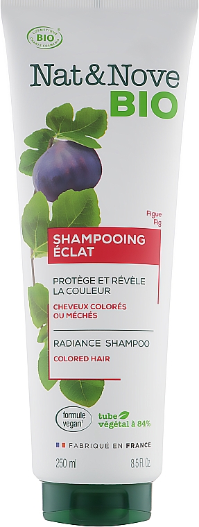 Shampoo für coloriertes und gesträhntes Haar mit Feigen - Eugene Perma Nat&Nove BIO — Bild N1