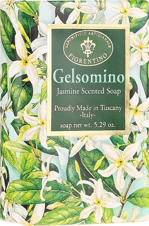 Naturseife mit Jasminduft - Saponificio Artigianale Fiorentino Masaccio Jasmine Soap — Bild N1