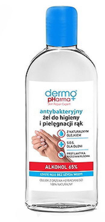 Antibakterielles Gel für Handpflege und Hygiene - Dermo Pharma Antibacterial Gel Alkohol 65% — Bild N1