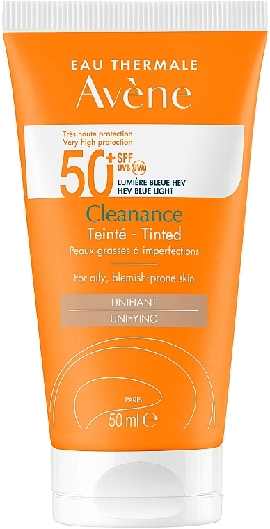 Sonnencreme für das Gesicht mit Tönungseffekt - Avene Cleanance Tinted SPF 50+ — Bild N1