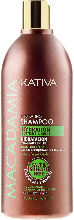 Feuchtigkeitsspendendes Shampoo für normales und strapaziertes Haar - Kativa Macadamia Hydrating Shampoo — Bild N3
