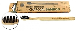 Düfte, Parfümerie und Kosmetik Bambuszahnbürste M63 weich - Mattes Rebi-Dental Charcoal Bamboo