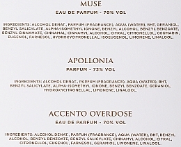 Xerjoff Muse + Apollonia + Accento Overdose - Duftset (Eau de Parfum 3x15ml) — Bild N3