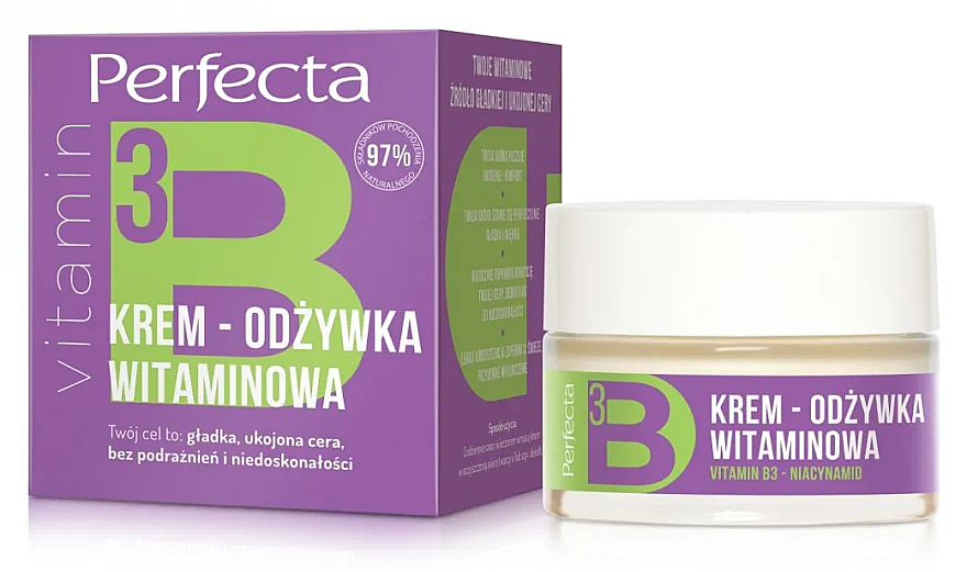 Vitamin-Gesichtspflegecreme - Perfecta Bio Vitamin B3 Face Cream — Bild N1