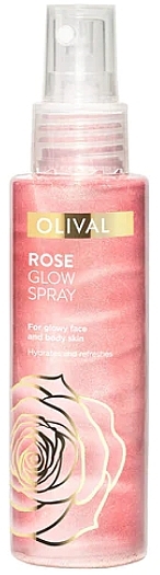 Körper- und Gesichtsspray mit Schimmer - Olival Rose Glow Spray — Bild N1