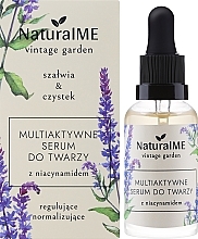 Multiaktives Gesichtsserum mit Niacinamid  - NaturalME Vintage Garden Sage & Cistus Multiactive Regulating & Normalizing Face Serum With Niacinamide	 — Bild N2