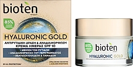 Tagescreme gegen Falten SPF 10 - Bioten Hyaluronic Gold SPF 10 Replumping Antiwrinkle Day Cream — Bild N2