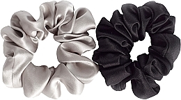 Scrunchie-Haargummi größe M grau, schwarz - de Lure Scrunchie Set — Bild N1