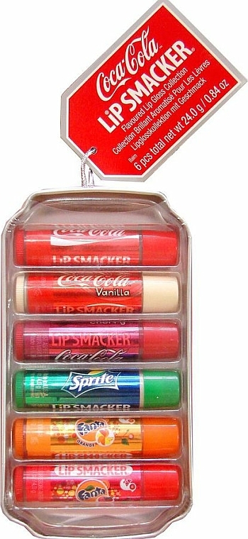 Lippenbalsam-Set "Coca-Cola" - Lip Smacker Coca-Cola Flavored Lip Gloss Collection (Lippenbalsam/6x4g) — Bild N2