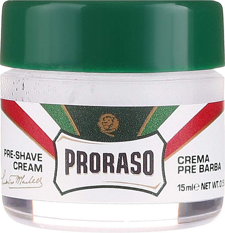 Pre Shave Creme mit Menthol und Eukalyptus - Proraso Green Line Pre-Shaving Cream (Mini)