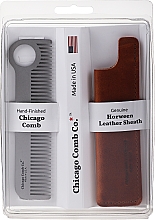 Düfte, Parfümerie und Kosmetik Set weiße Verpackung - Chicago Comb Co (comb/1pc + case/1pc) 