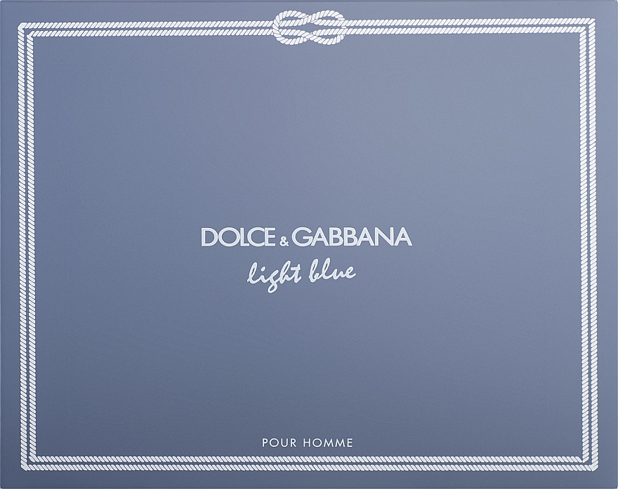 Dolce&Gabbana Light Blue Pour Homme - Duftset (Eau de Toilette 125ml + Duschgel 50ml + After Shave Balsam 50ml)  — Bild N1