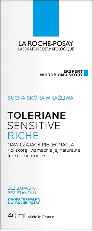Reichhaltige, prebiotische und schützende Gesichtscreme - La Roche-Posay Toleriane Sensitive Riche — Bild N5