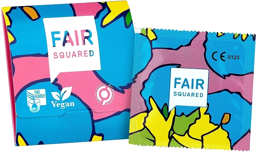 Kondom dünn aus Naturlatex 1 St. - Fair Squared Ultimate Thin Vegan Condoms — Bild N1
