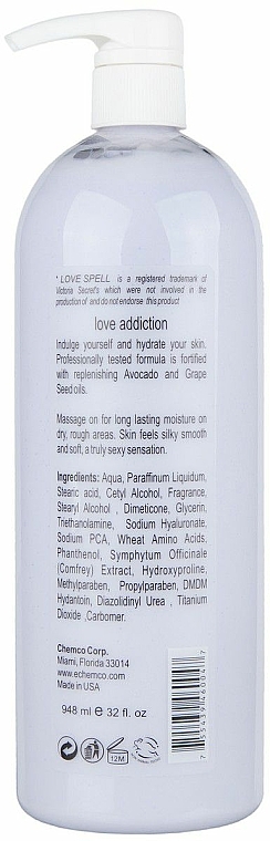 Feuchtigkeitsspendende Körperlotion mit Traubenöl und Avocado - Ashley Love Addiction Body Lotion — Bild N2