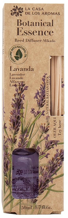 Raumerfrischer Lavendel - La Casa de Los Aromas Botanical Essence Reed Diffuser Lavender — Bild N1