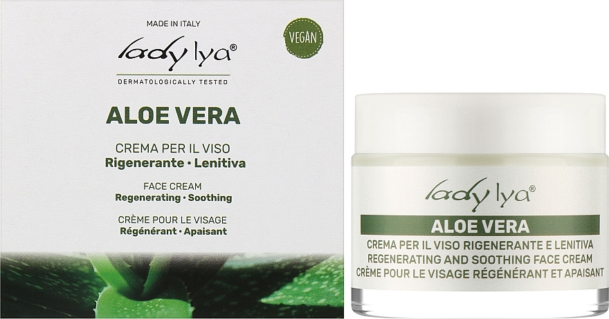 Beruhigende Gesichtscreme mit Aloe Vera - Lady Lya Face Cream — Bild N2
