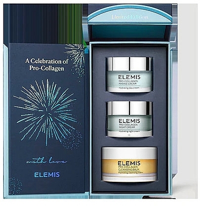 Set - Elemis Pro-Collagen Celebration Classics Trio (cl/balm/50g + cr/30ml + n/cr/30ml) — Bild N2