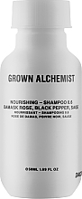 Düfte, Parfümerie und Kosmetik Pflegeshampoo - Grown Alchemist Nourishing Shampoo 0.6 Damask Rose, Black Pepper, Sage