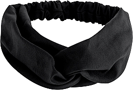 Haarband schwarz Denim Twist - MAKEUP Hair Accessories — Bild N1