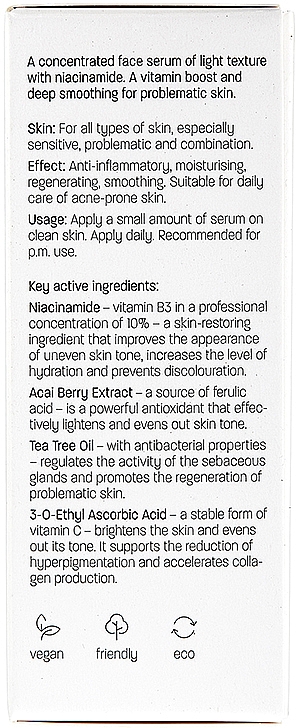 Gesichtsserum mit Niacinamid und Teebaum - Iossi Pro B3-shot Calm & Clarify Vitamin Treatment — Bild N4