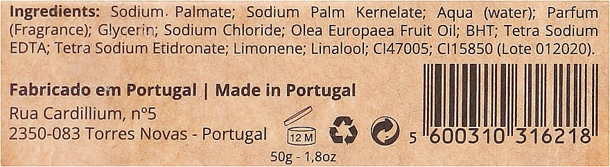 Naturseife Orange - Essencias De Portugal Orange Soap Live Portugal Collection — Bild N3