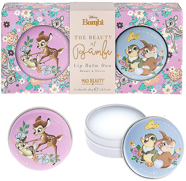 Set - Mad Beauty Disney Bambi The Beauty Of Bambi Lip Balm Duo (lip/balm/2x20g) — Bild N1