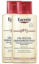 Körperpflegeset für empfindliche Haut - Eucerin pH5 Soft Shower Gel (Duschgel 2x400ml) — Bild N1