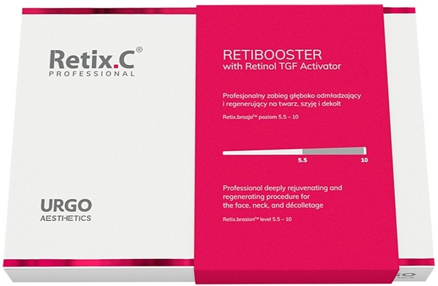 Set zur Anti-Aging-Behandlung mit Retinol - Retix.C Retibooster with Retinol TGF Activator (serum/5x2ml + activ/5x2,5ml + cr/50ml + jar/5 pcs) — Bild N1